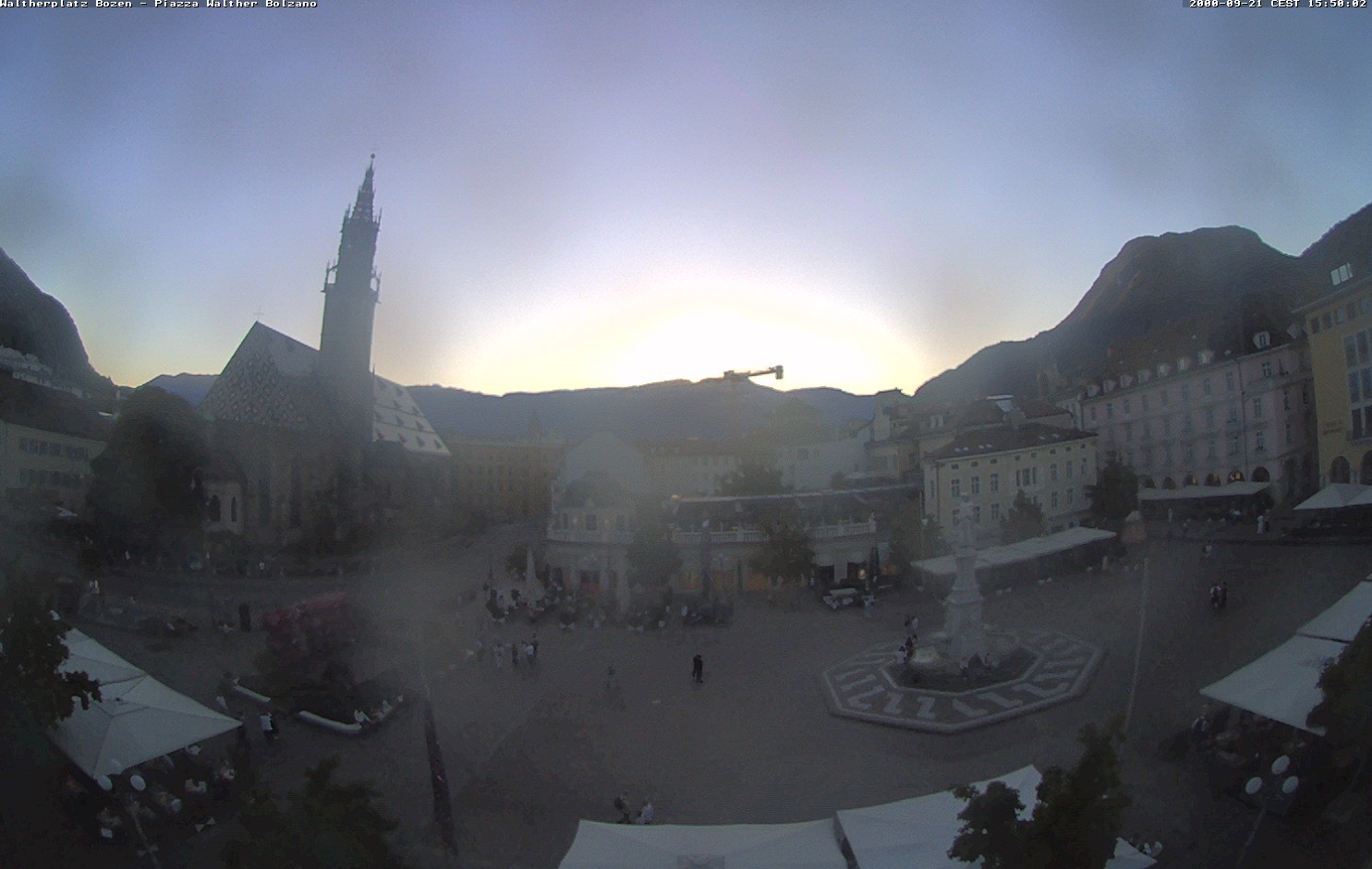 Archived image Bozen: Waltherplatz Webcam