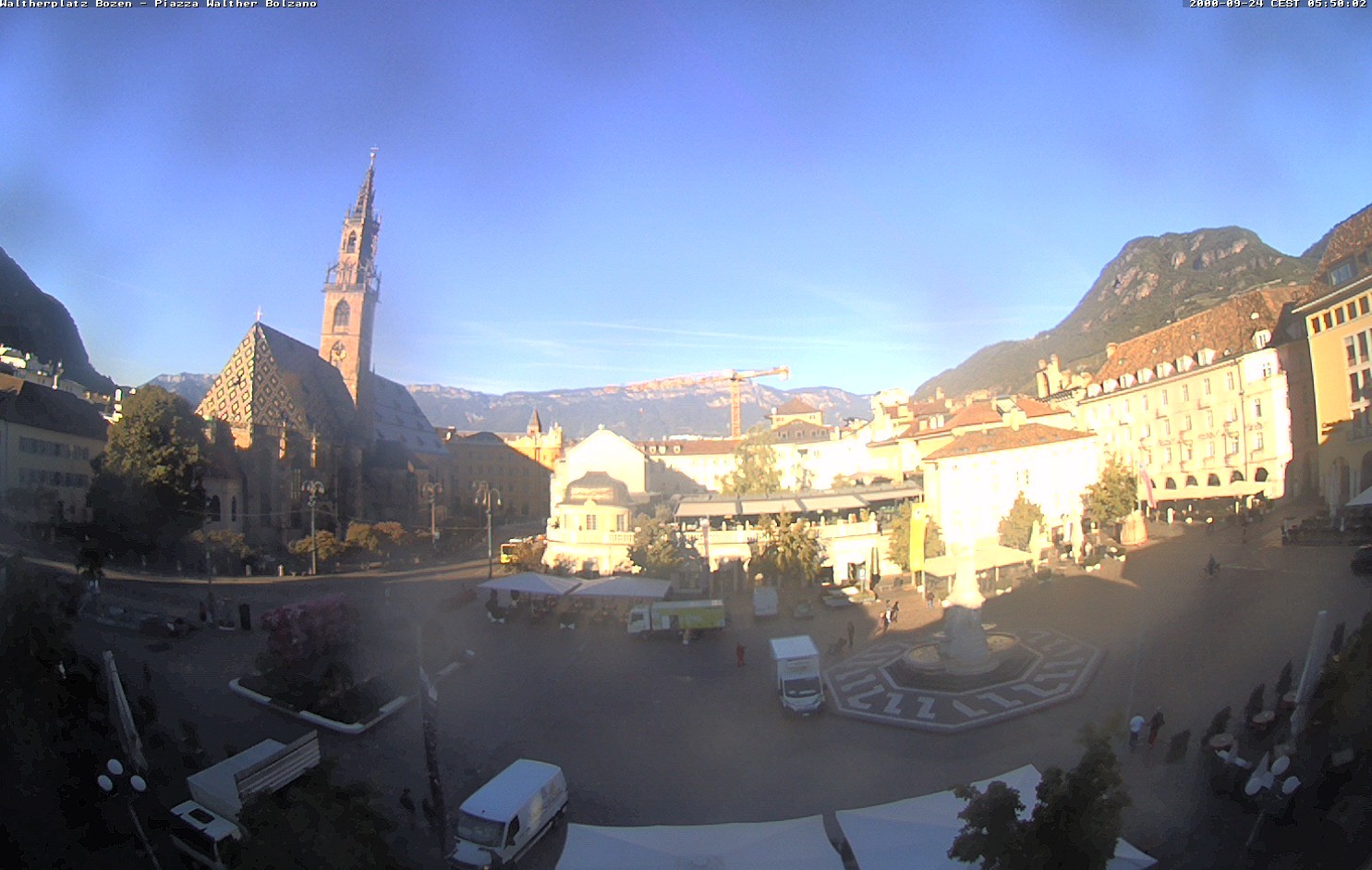 Archived image Bozen: Waltherplatz Webcam