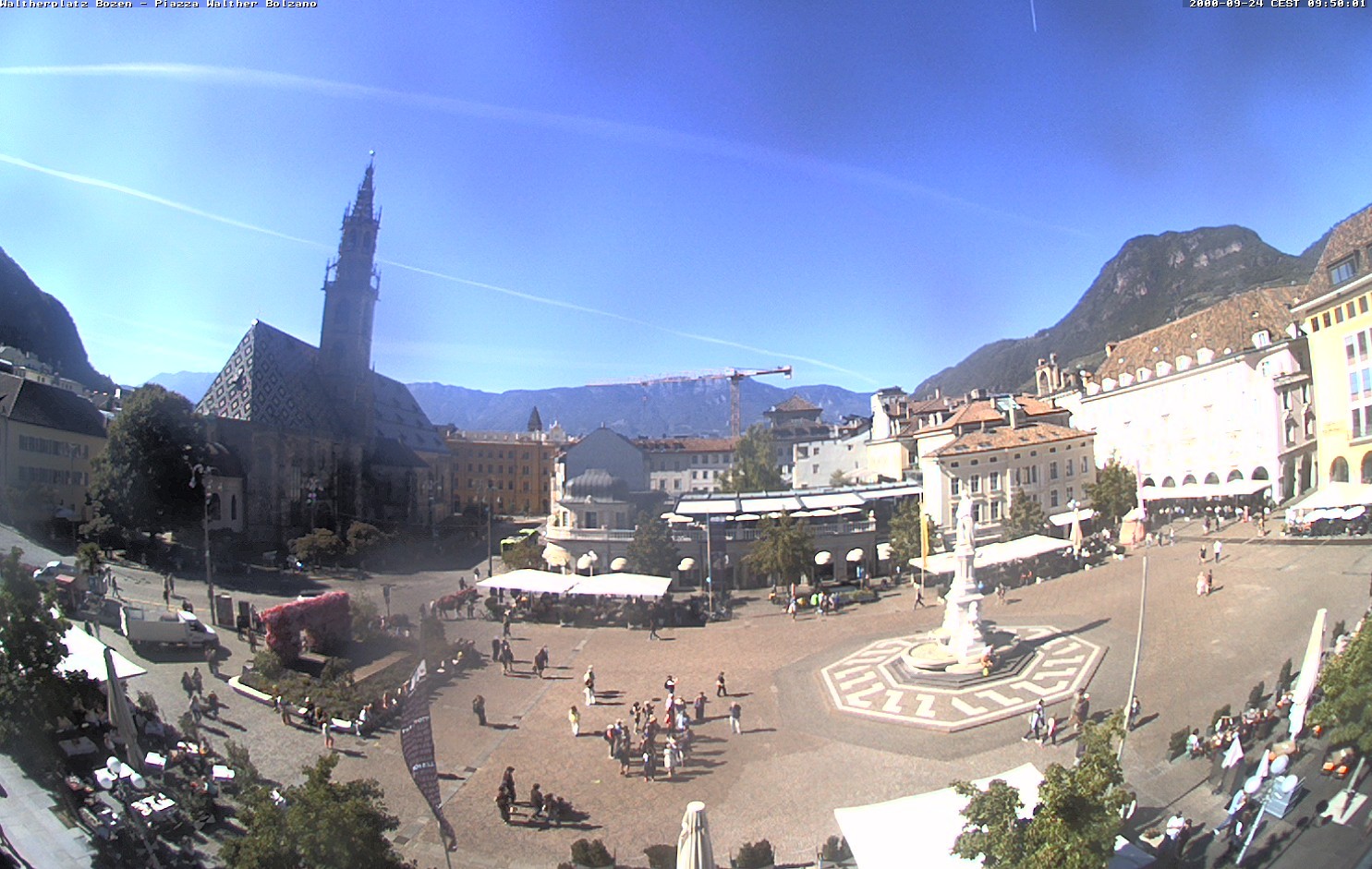 Archived image Bozen: Waltherplatz Webcam
