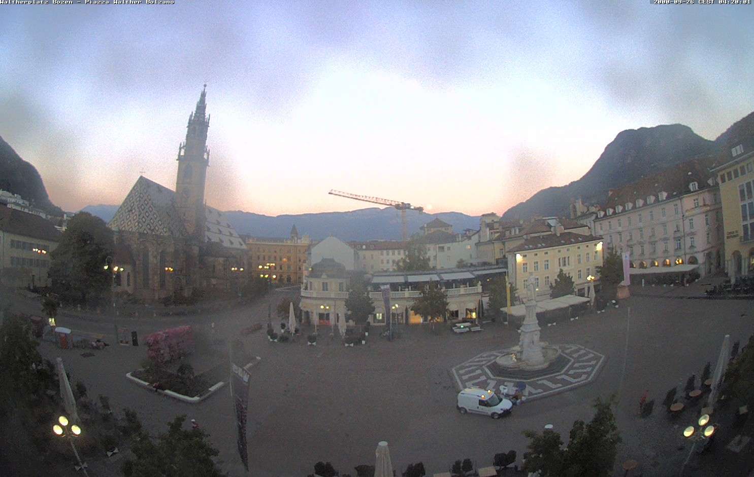 Archiv Foto Webcam Waltherplatz Bozen