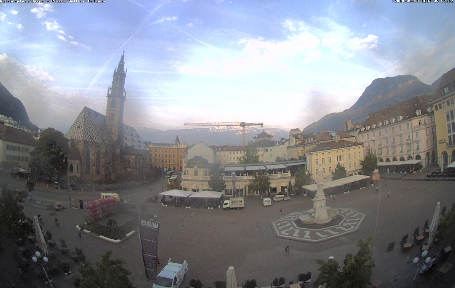Archiv Foto Webcam Waltherplatz Bozen