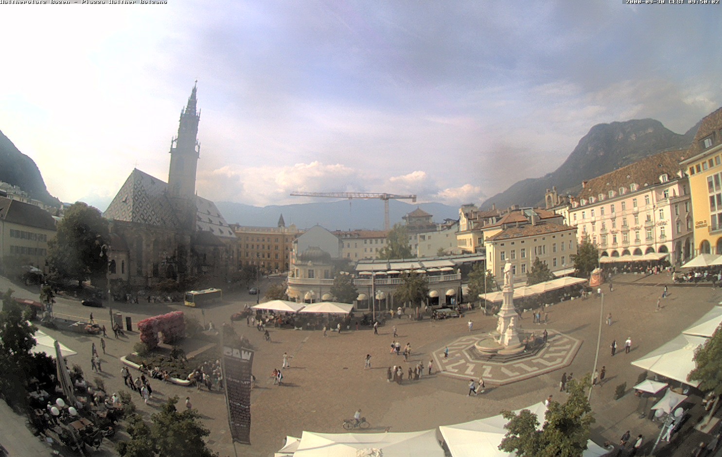 Archived image Bozen: Waltherplatz Webcam