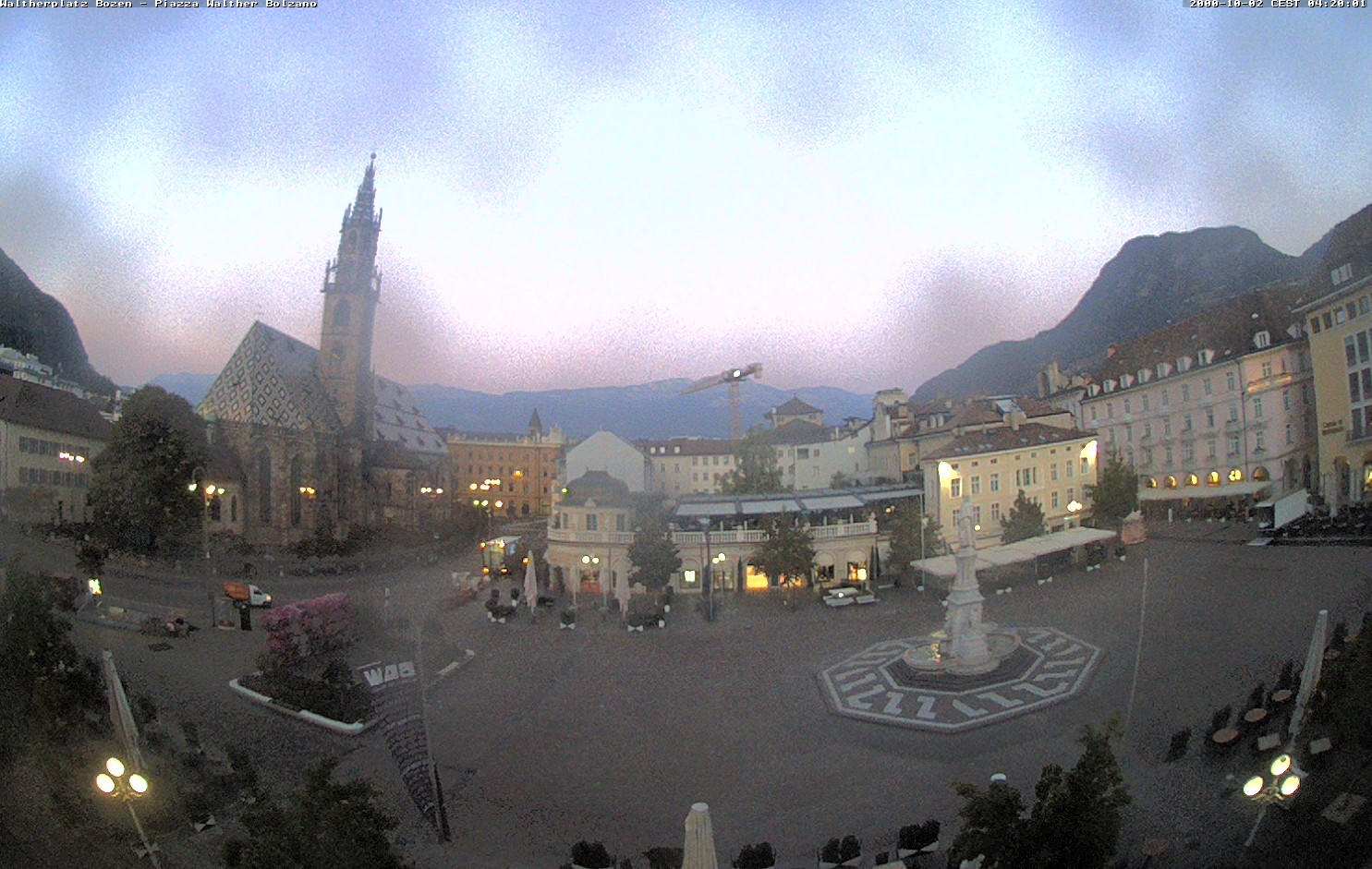 Archiv Foto Webcam Waltherplatz Bozen
