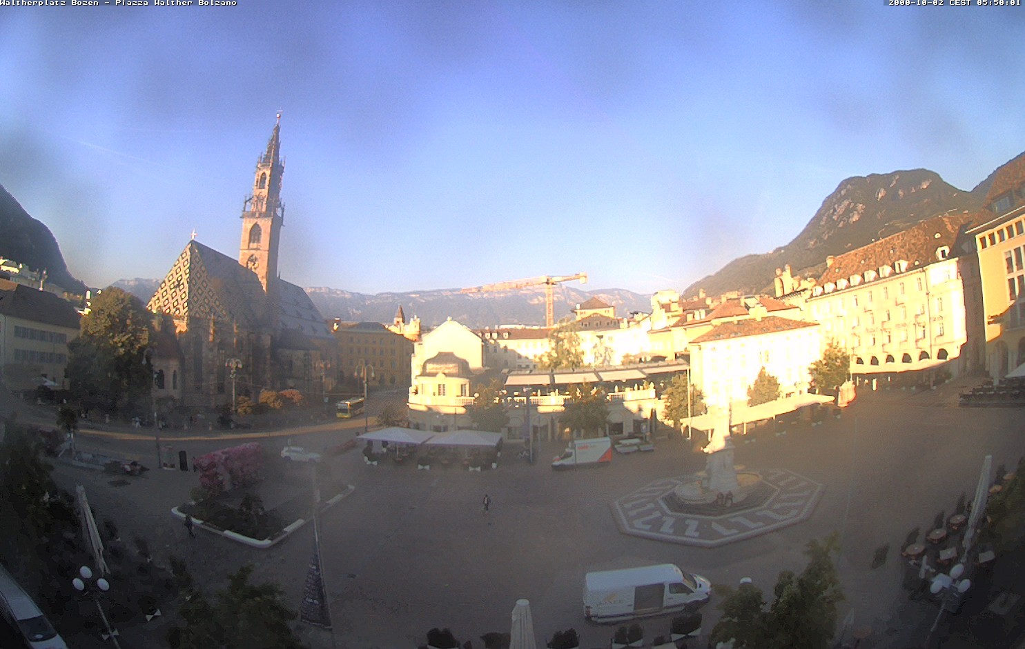 Archiv Foto Webcam Waltherplatz Bozen