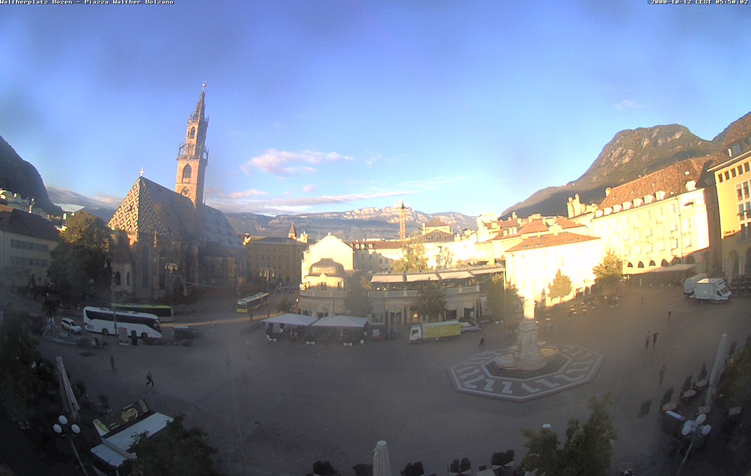Archived image Bozen: Waltherplatz Webcam