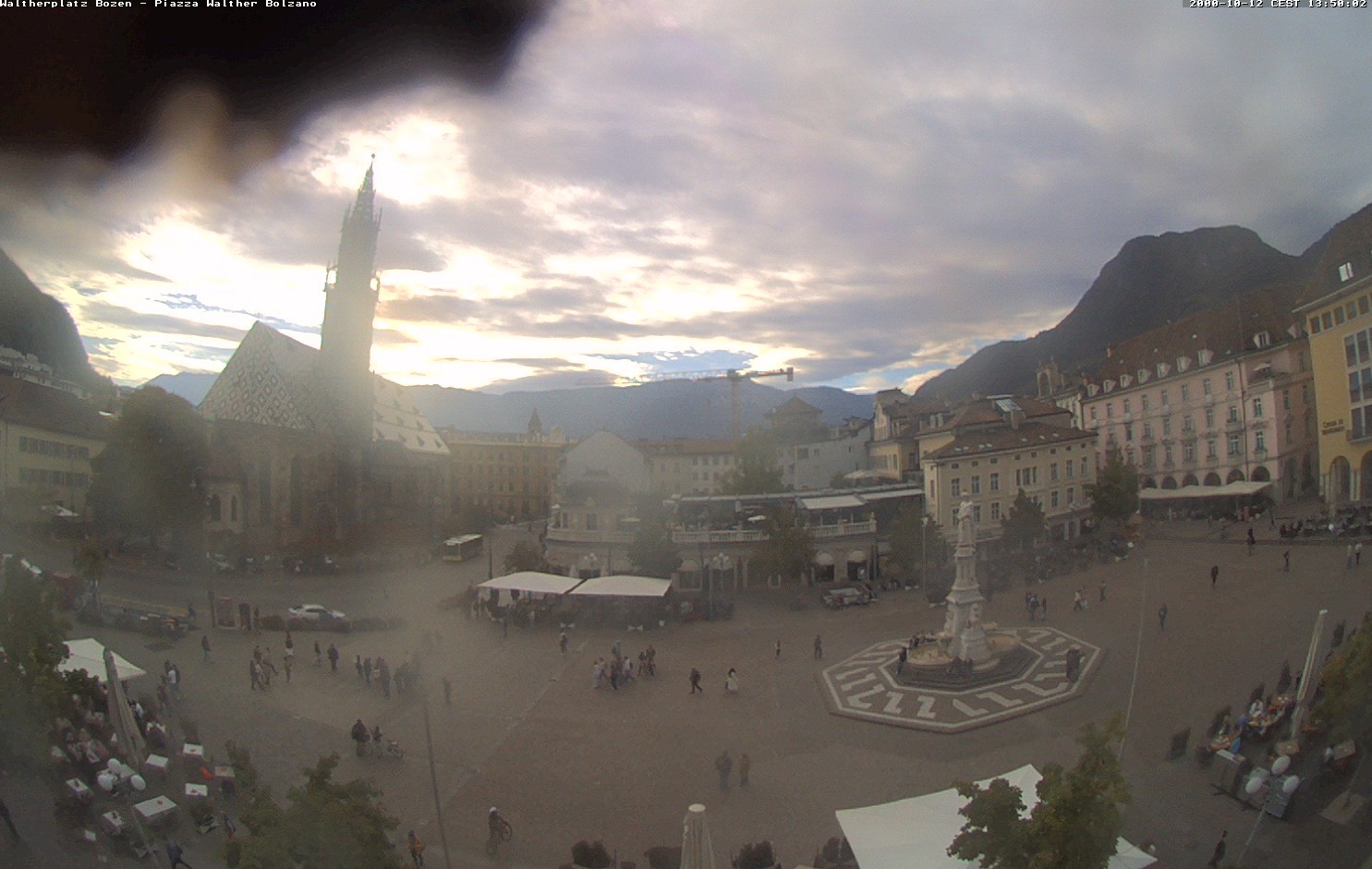 Archived image Bozen: Waltherplatz Webcam