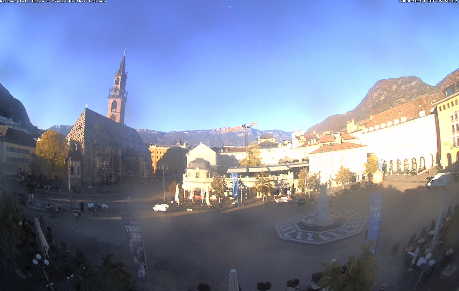 Archiv Foto Webcam Waltherplatz Bozen