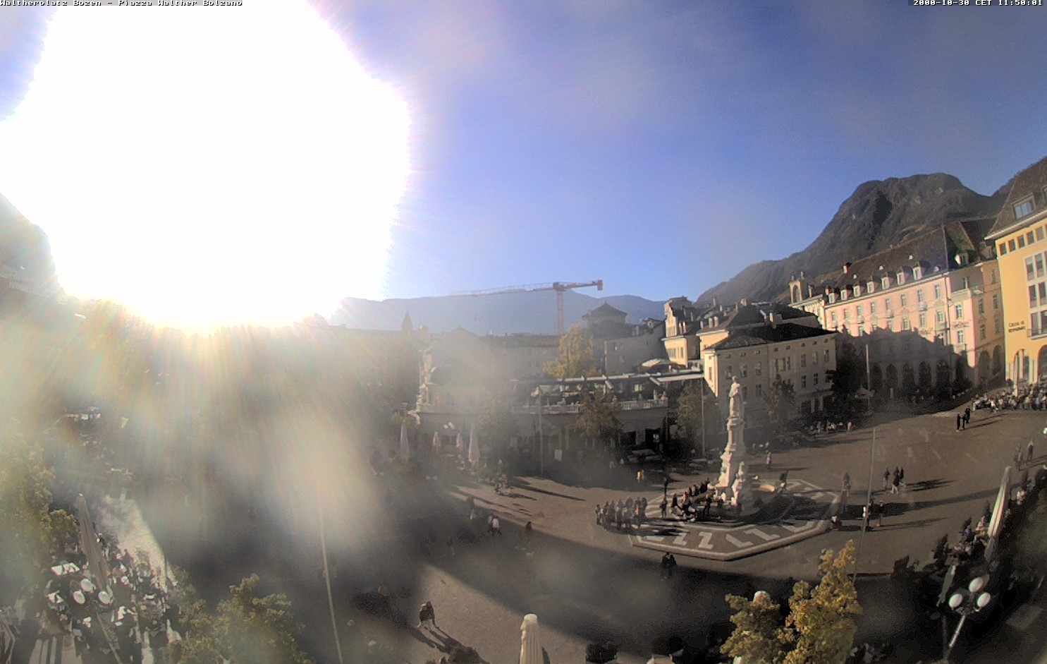 Archiv Foto Webcam Waltherplatz Bozen