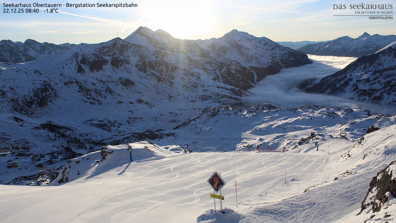 Archiv Foto Webcam Obertauern: Seekarspitz top station