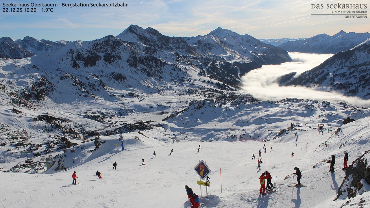 Archiv Foto Webcam Obertauern: Seekarspitz top station