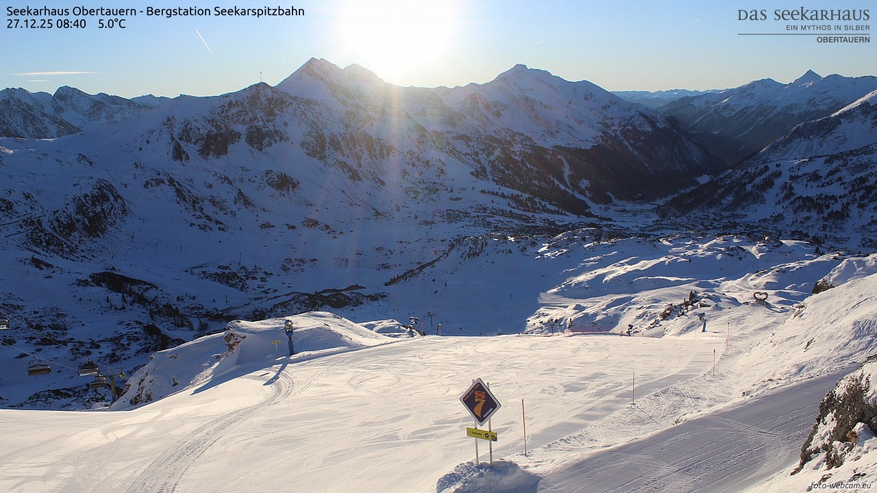 Archiv Foto Webcam Obertauern: Seekarspitz top station