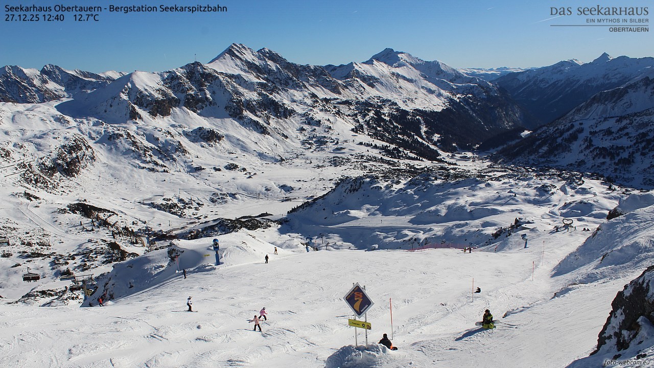 Archiv Foto Webcam Obertauern: Seekarspitz top station