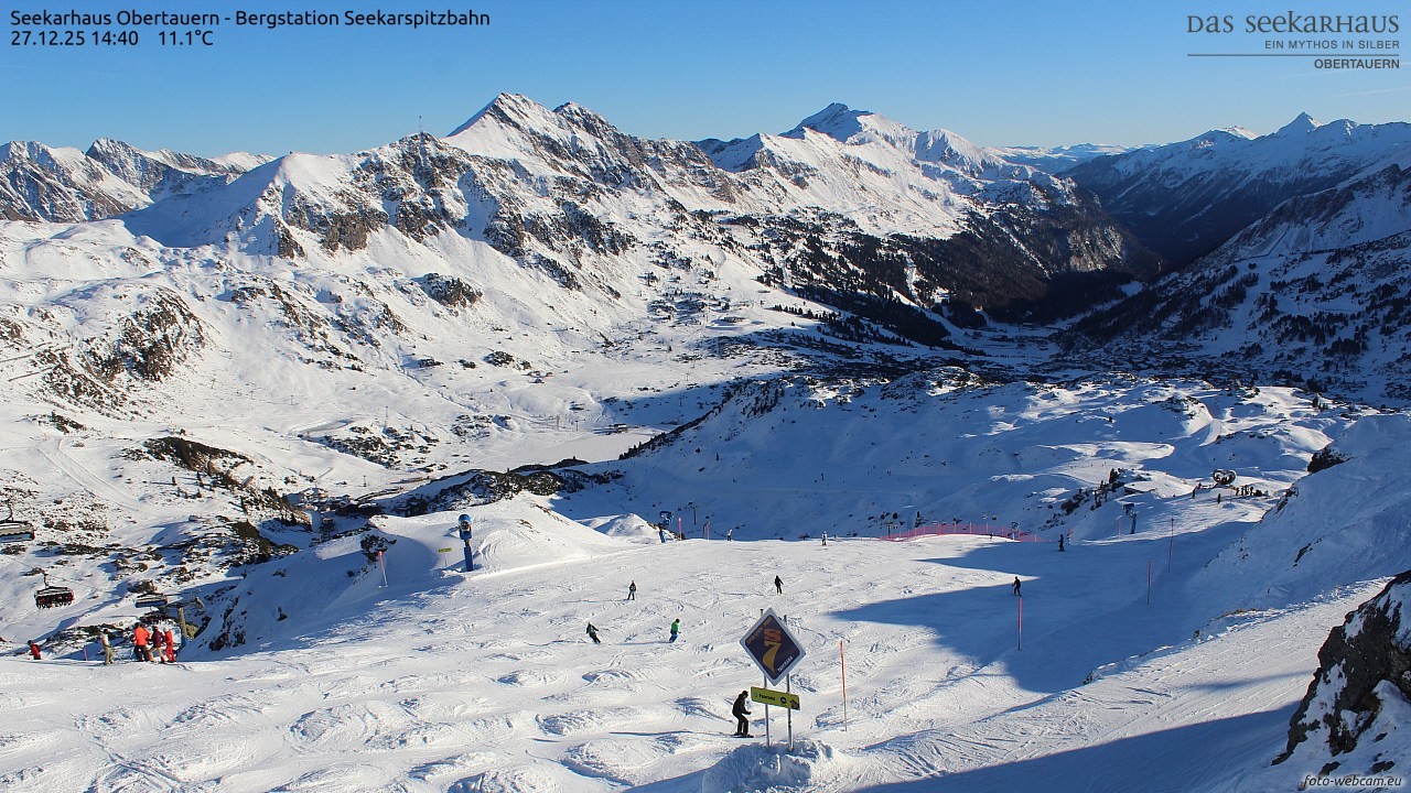 Archiv Foto Webcam Obertauern: Seekarspitz top station