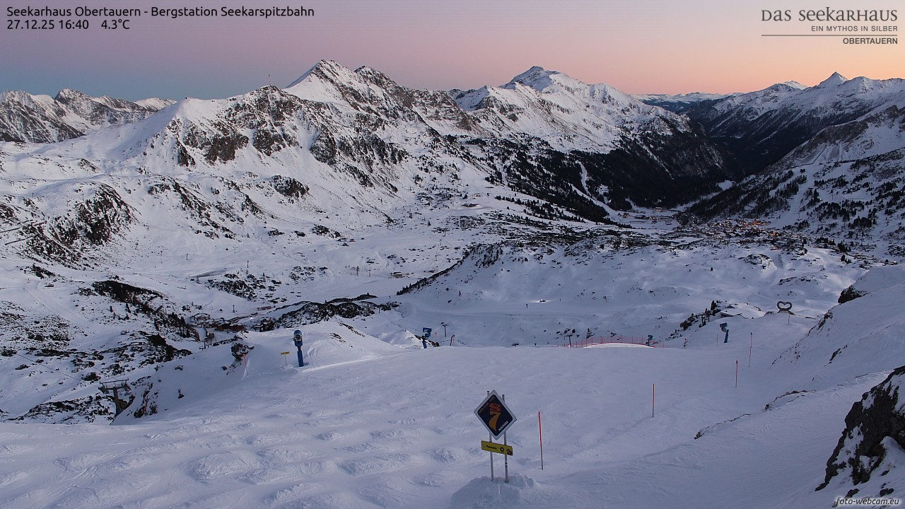 Archiv Foto Webcam Obertauern: Seekarspitz top station