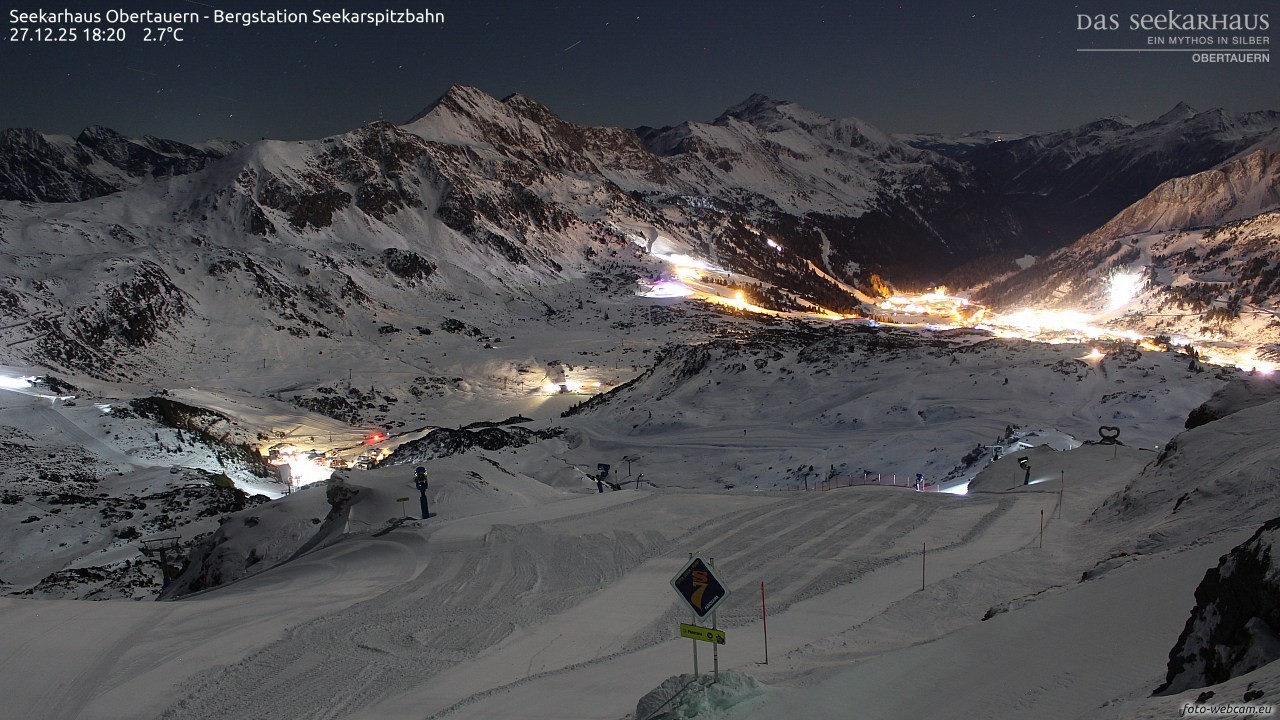 Archiv Foto Webcam Obertauern: Seekarspitz top station