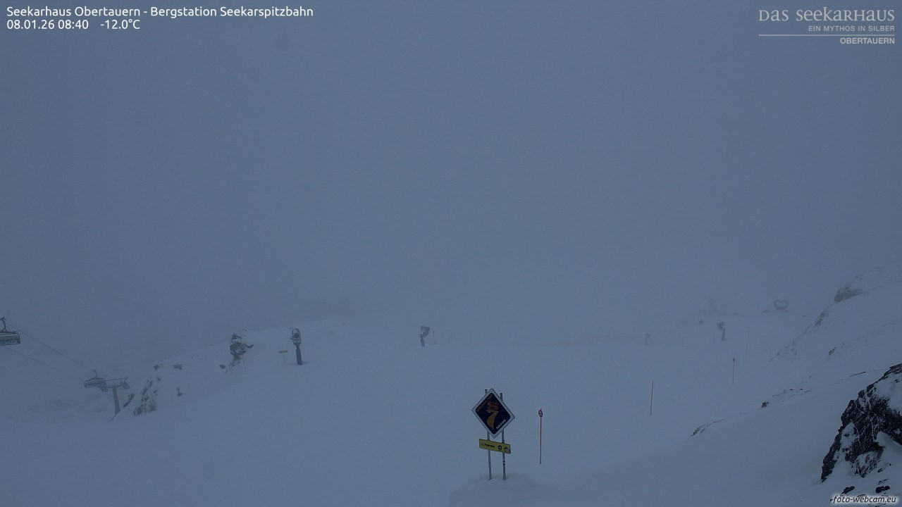 Archiv Foto Webcam Obertauern: Seekarspitz top station