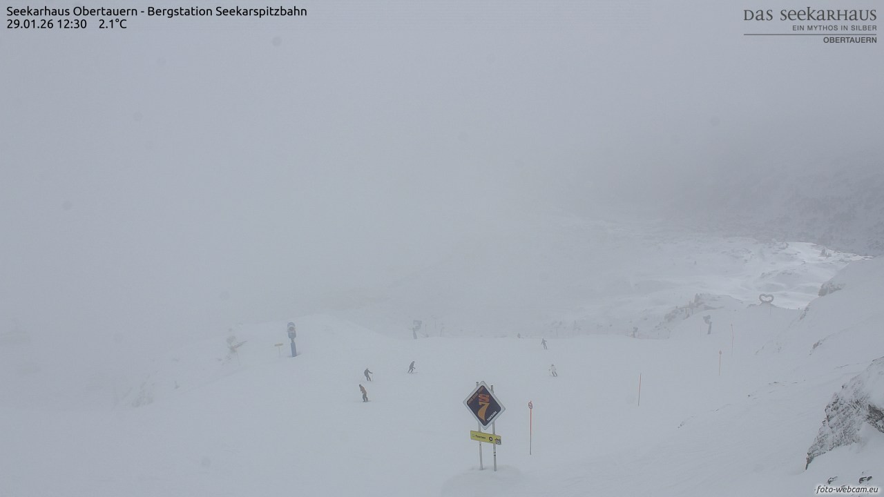 Archiv Foto Webcam Obertauern: Seekarspitz top station