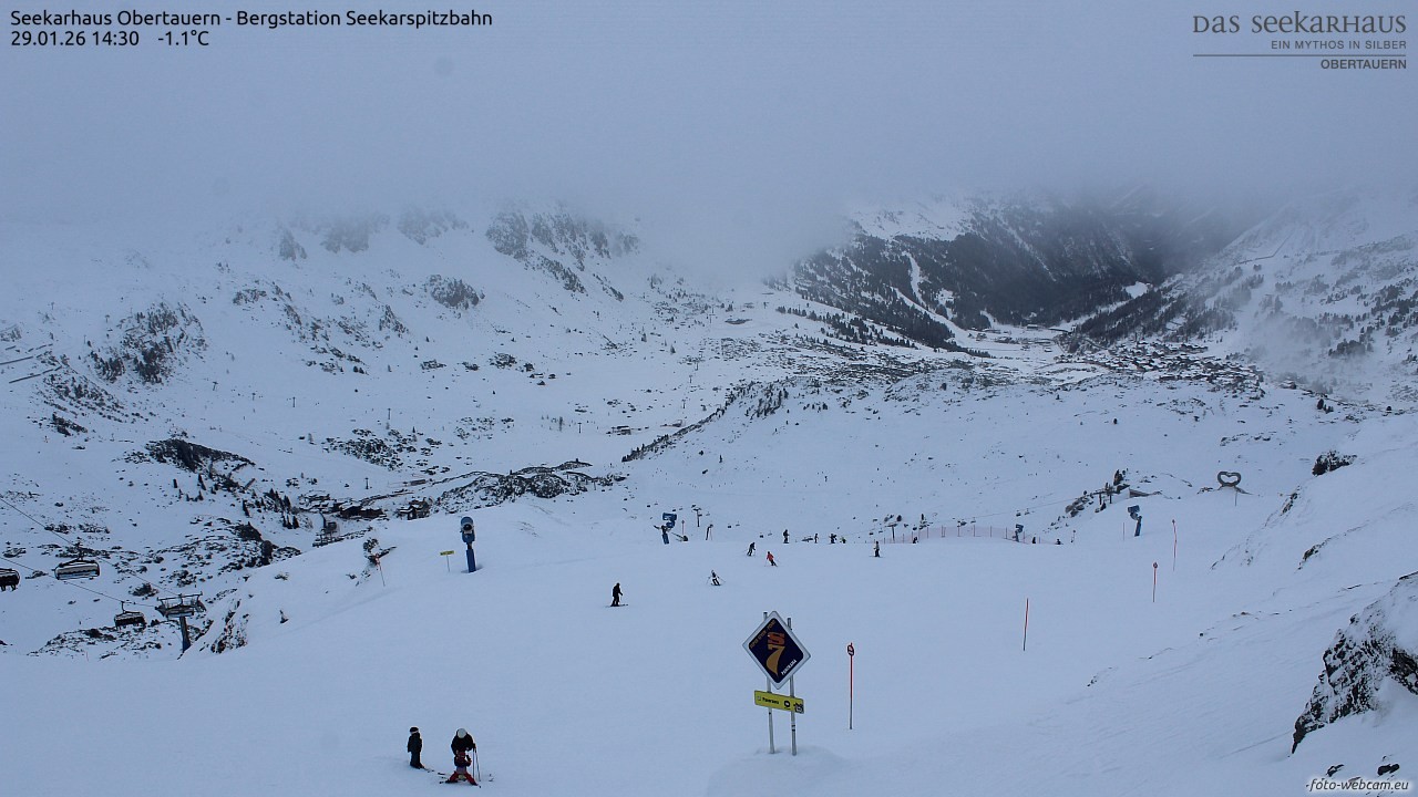 Archiv Foto Webcam Obertauern: Seekarspitz top station