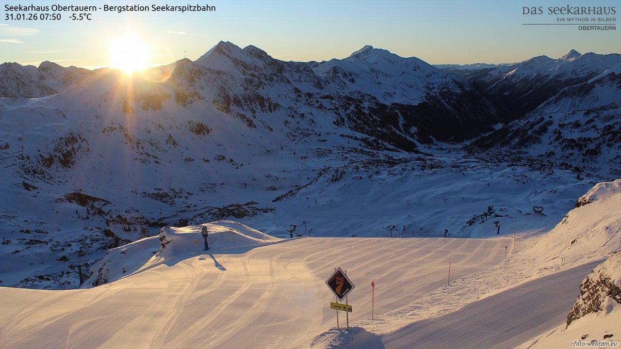 Archiv Foto Webcam Obertauern: Seekarspitz top station
