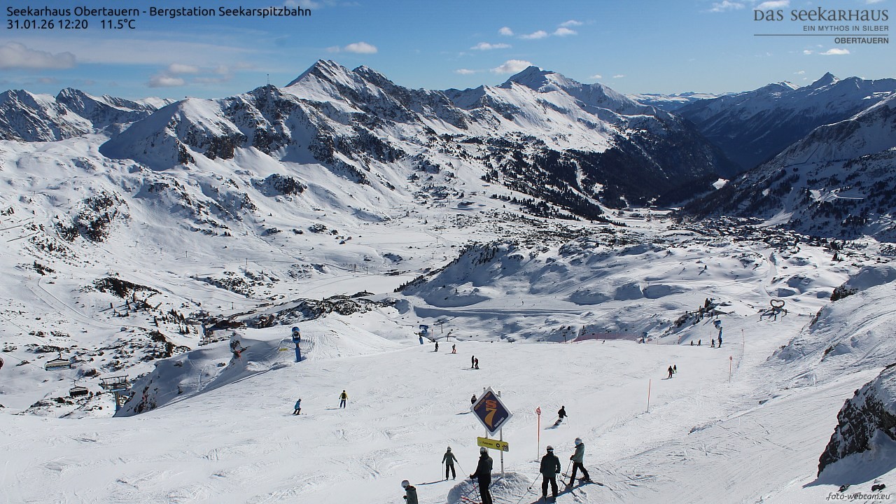 Archiv Foto Webcam Obertauern: Seekarspitz top station