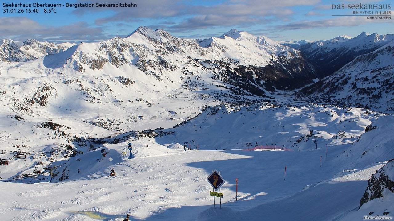 Archiv Foto Webcam Obertauern: Seekarspitz top station