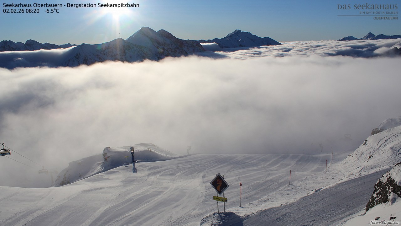 Archiv Foto Webcam Obertauern: Seekarspitz top station