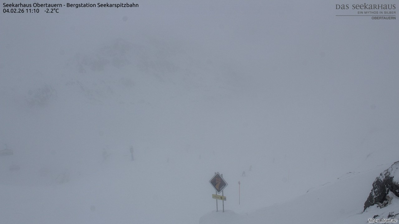 Archiv Foto Webcam Obertauern: Seekarspitz top station