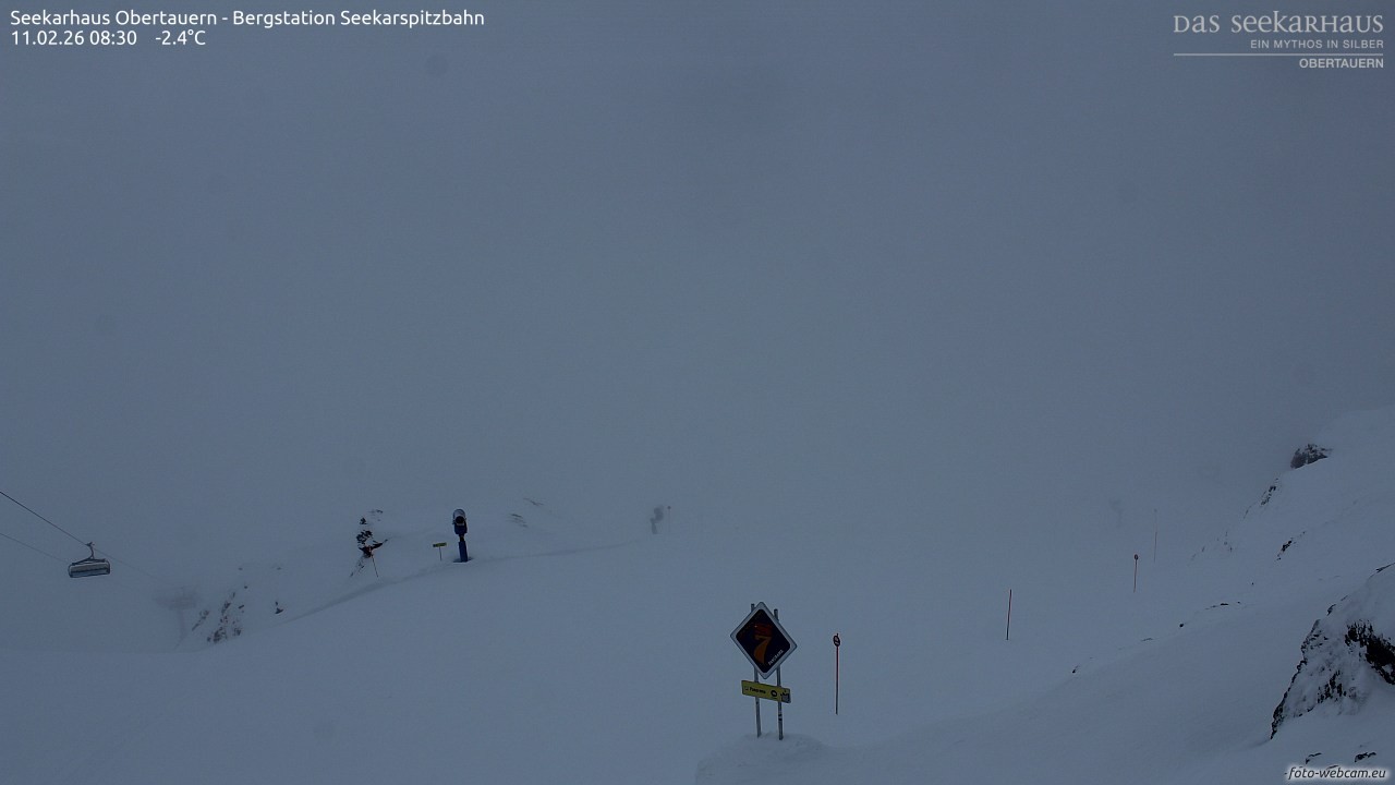 Archiv Foto Webcam Obertauern: Seekarspitz top station