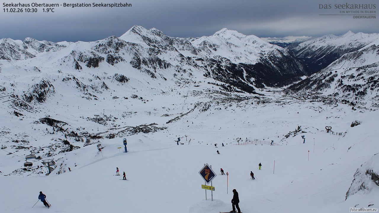 Archiv Foto Webcam Obertauern: Seekarspitz top station