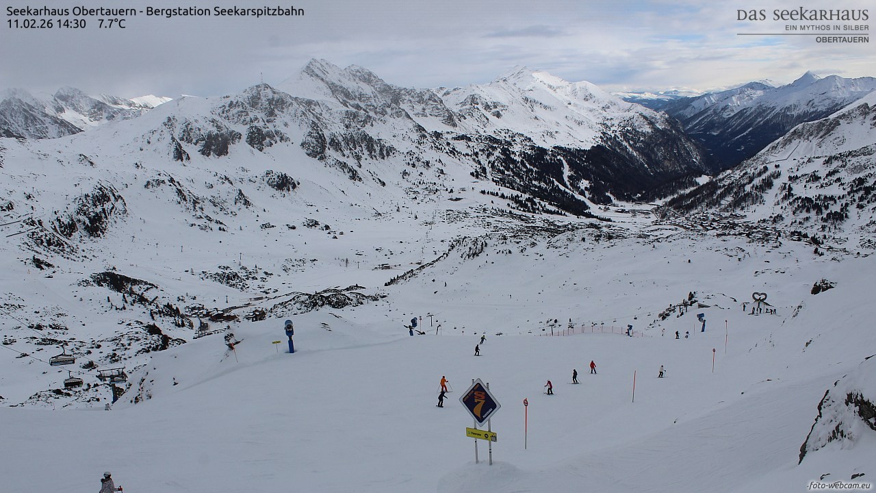 Archiv Foto Webcam Obertauern: Seekarspitz top station
