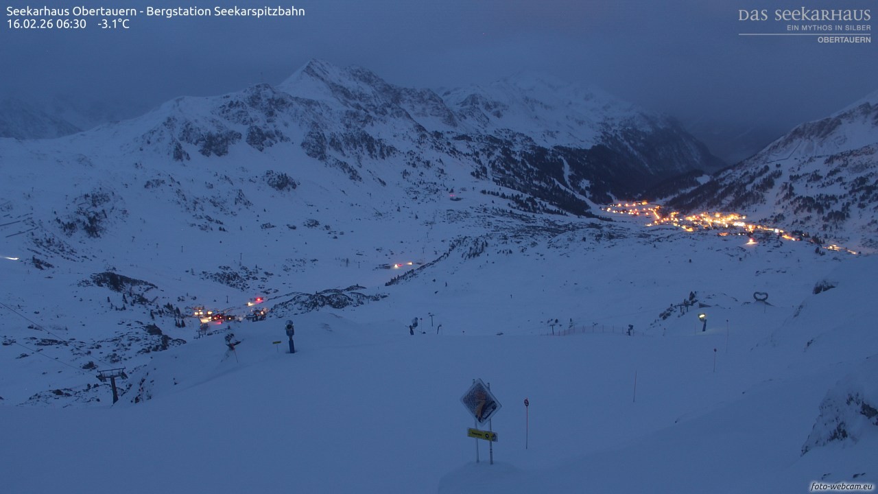 Archiv Foto Webcam Obertauern: Seekarspitz top station