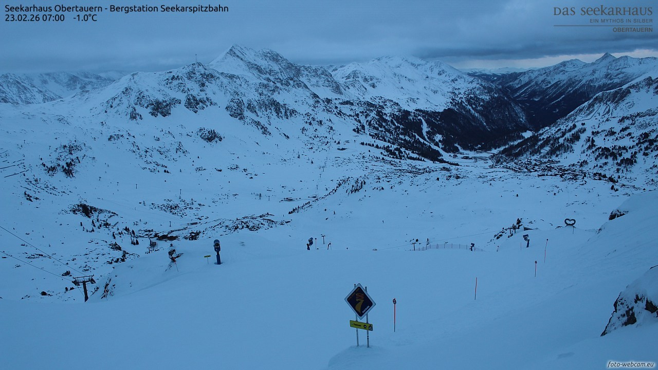 Archived image Webcam View Seekarspitz top station