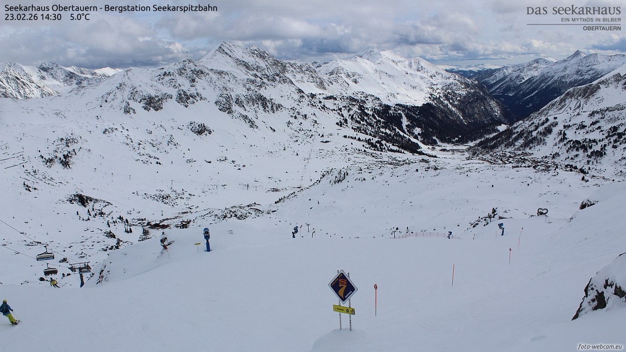 Archiv Foto Webcam Obertauern: Seekarspitz top station