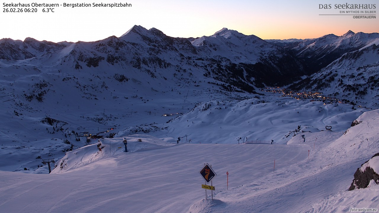 Archived image Webcam View Seekarspitz top station