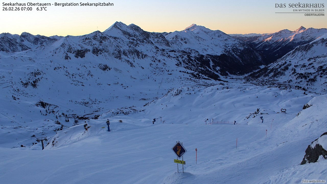 Archived image Webcam View Seekarspitz top station