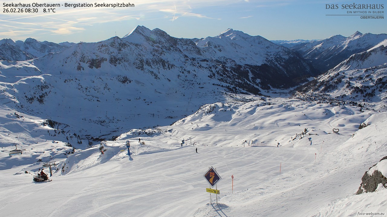 Archived image Webcam View Seekarspitz top station