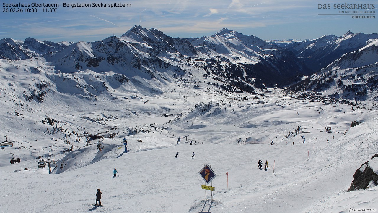 Archived image Webcam View Seekarspitz top station