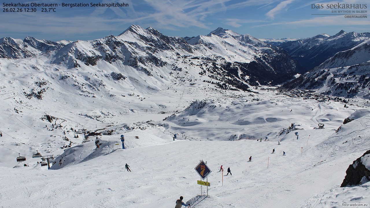 Archived image Webcam View Seekarspitz top station