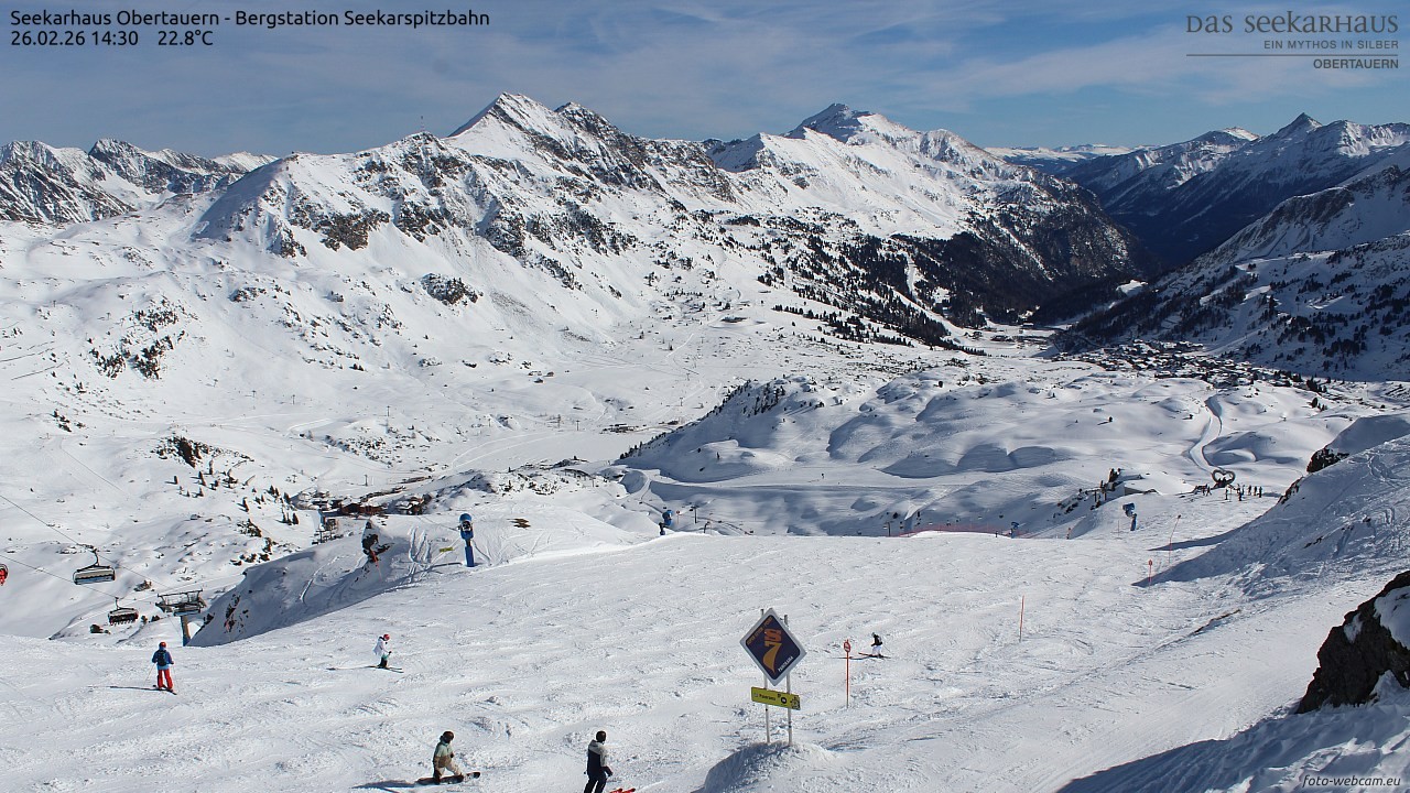 Archived image Webcam View Seekarspitz top station