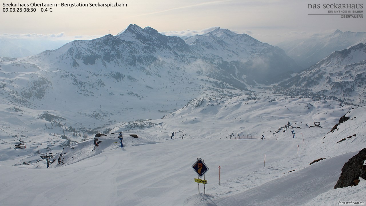 Archiv Foto Webcam Obertauern: Seekarspitz top station