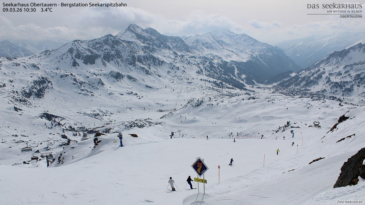 Archiv Foto Webcam Obertauern: Seekarspitz top station