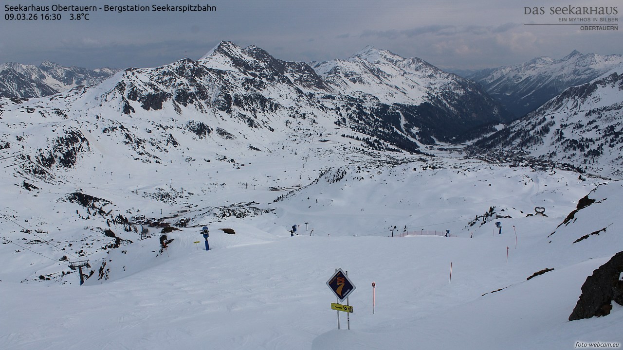 Archiv Foto Webcam Obertauern: Seekarspitz top station