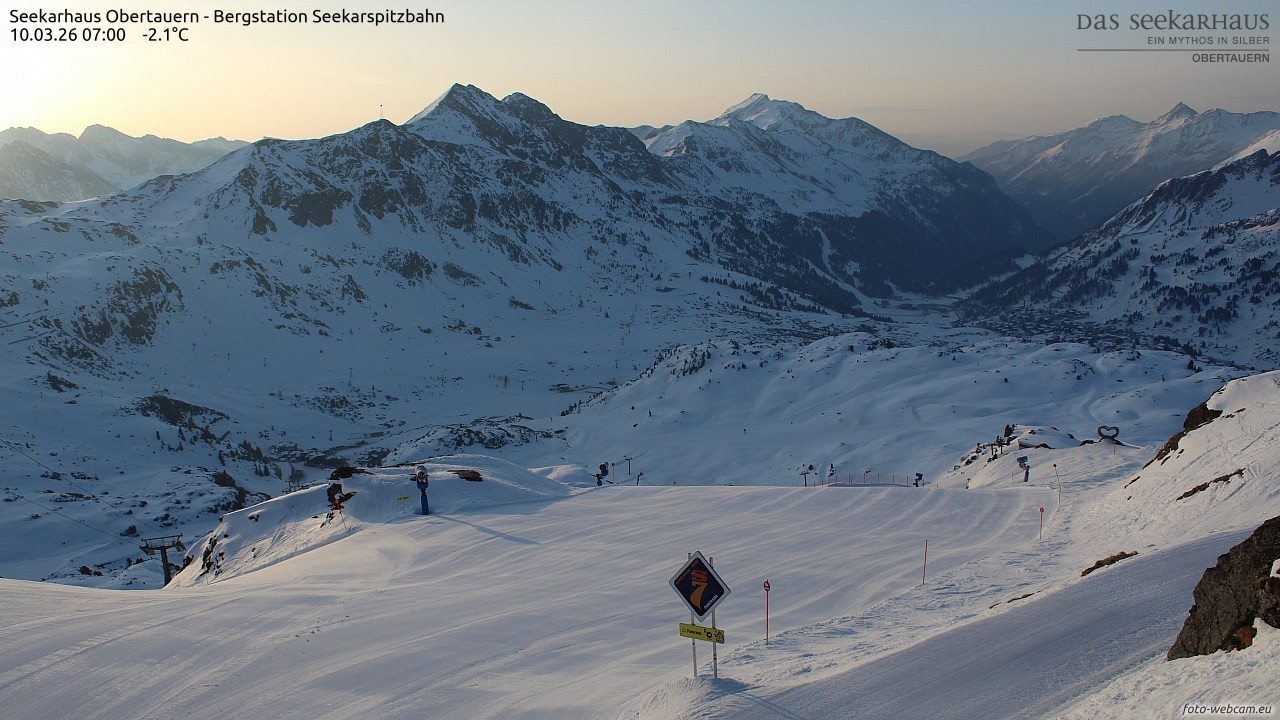 Archiv Foto Webcam Obertauern: Seekarspitz top station