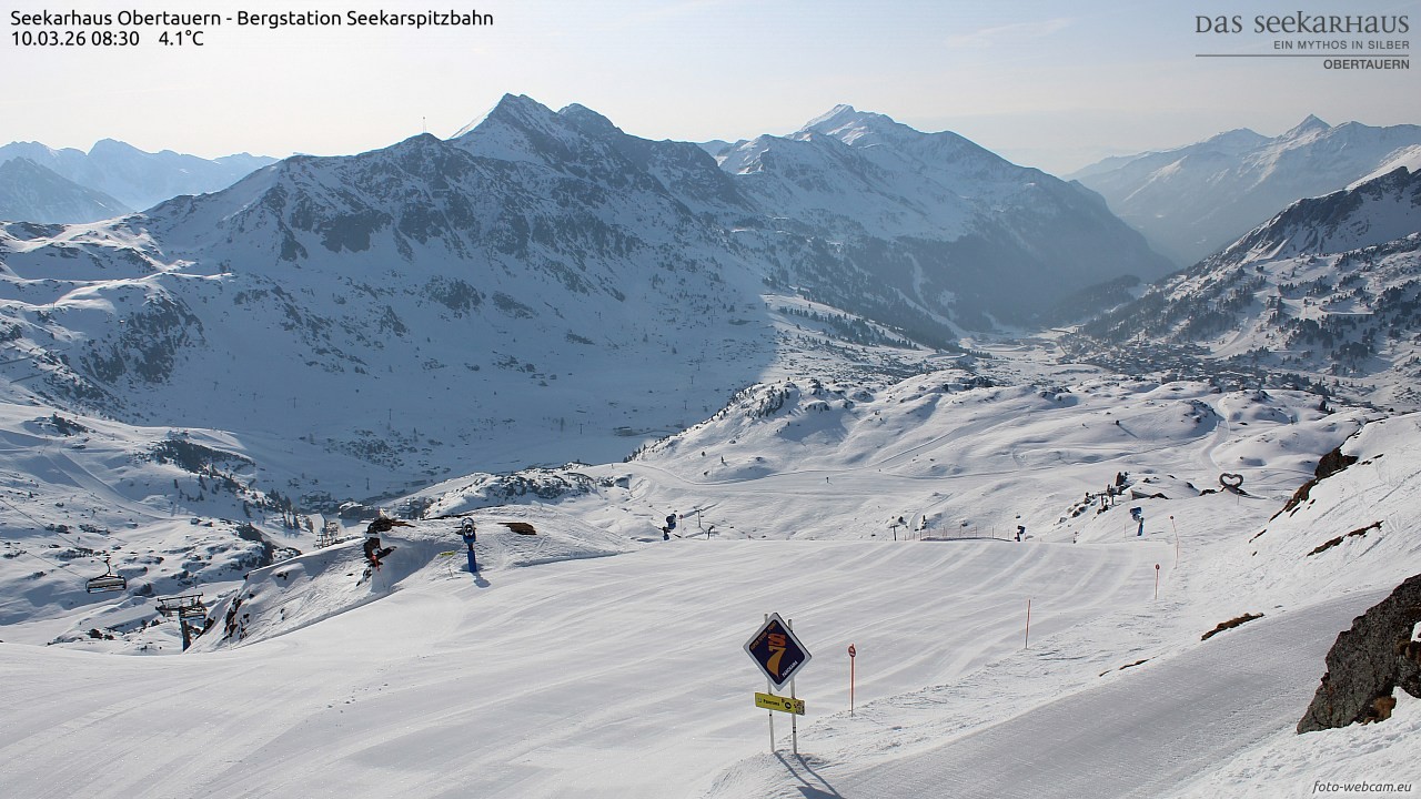 Archiv Foto Webcam Obertauern: Seekarspitz top station