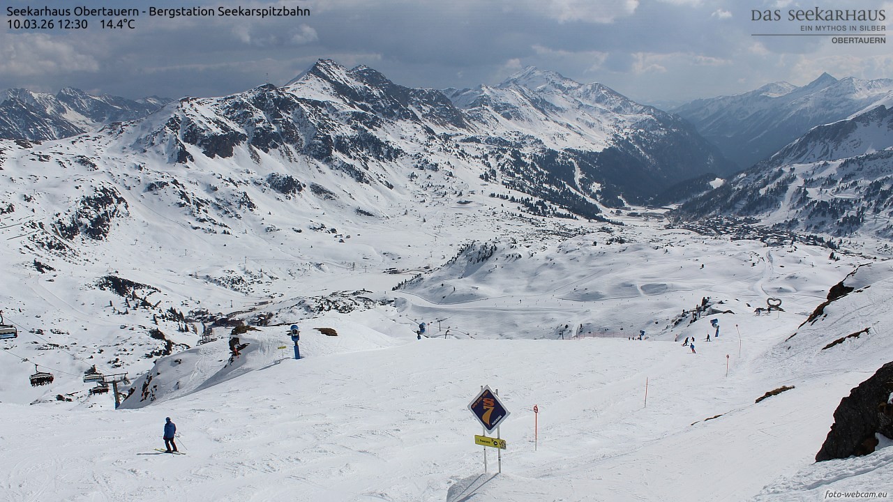 Archiv Foto Webcam Obertauern: Seekarspitz top station