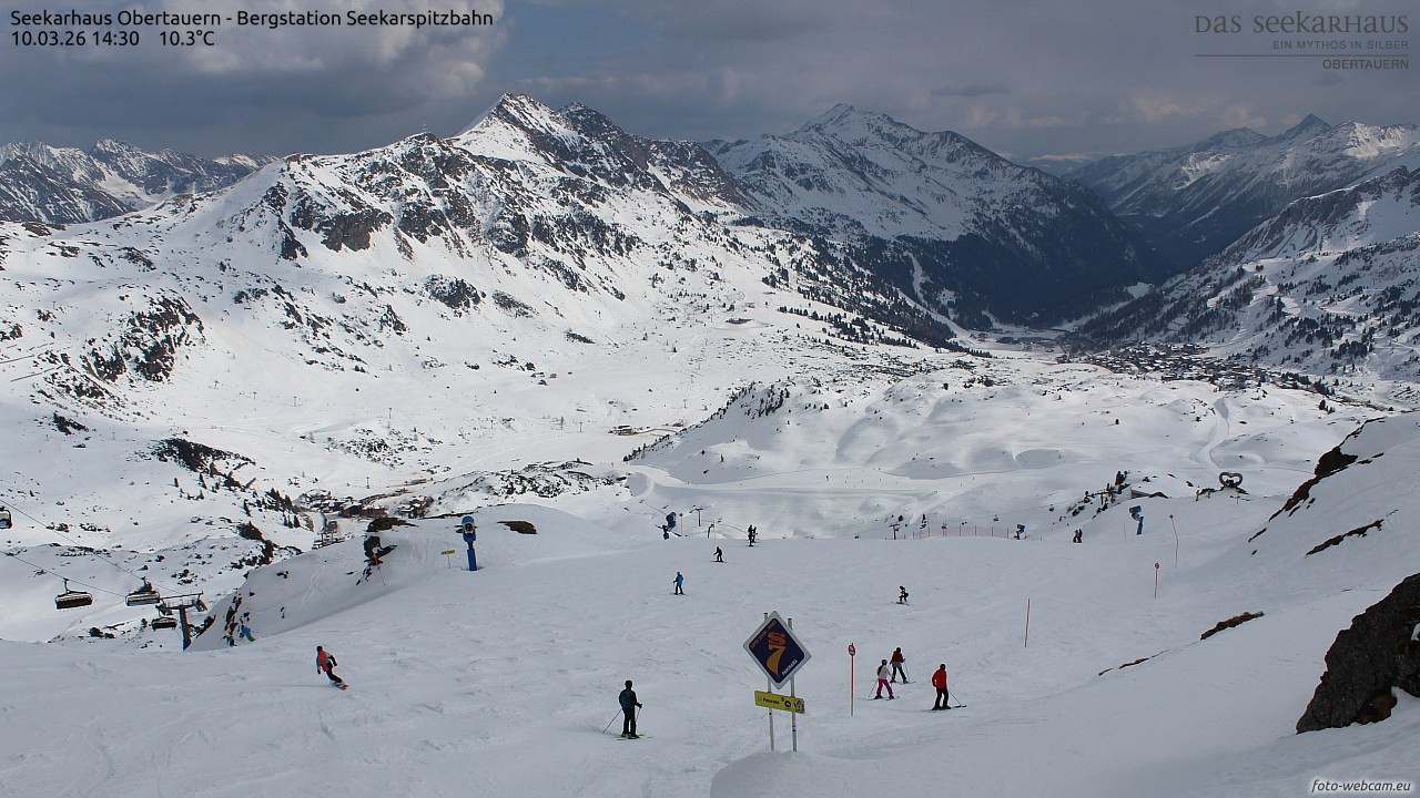 Archiv Foto Webcam Obertauern: Seekarspitz top station