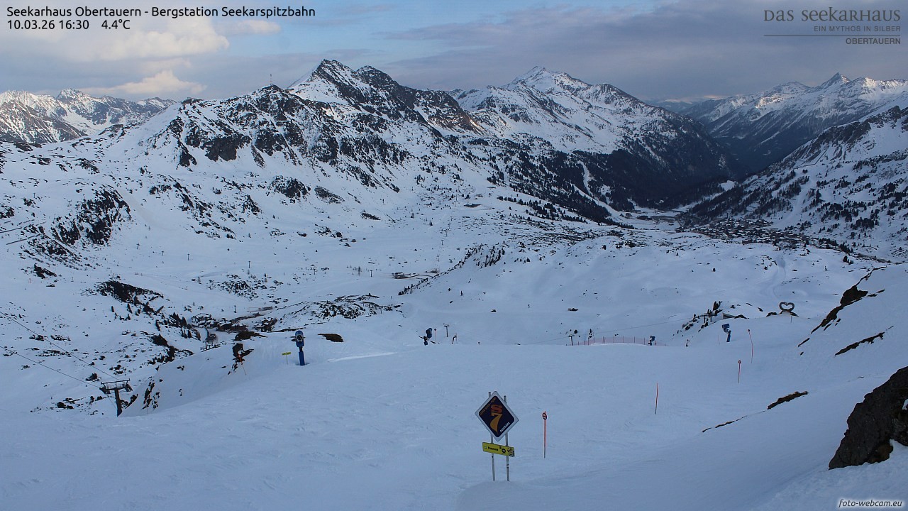 Archiv Foto Webcam Obertauern: Seekarspitz top station