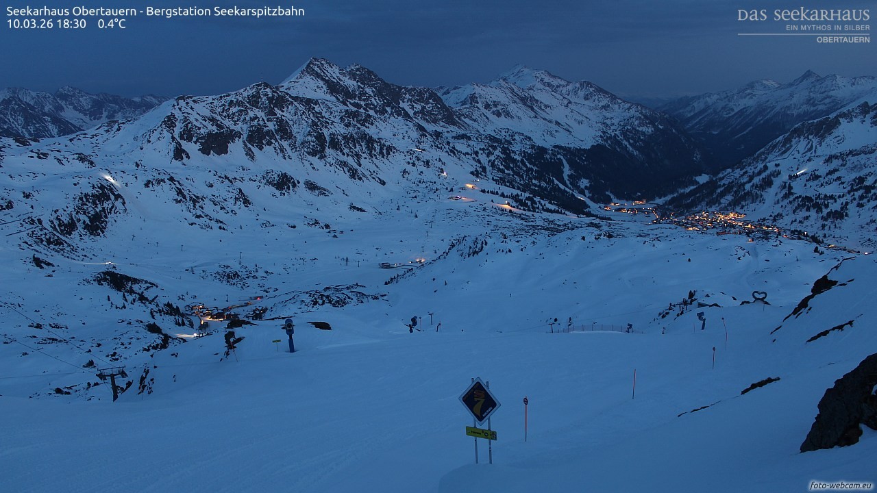 Archiv Foto Webcam Obertauern: Seekarspitz top station