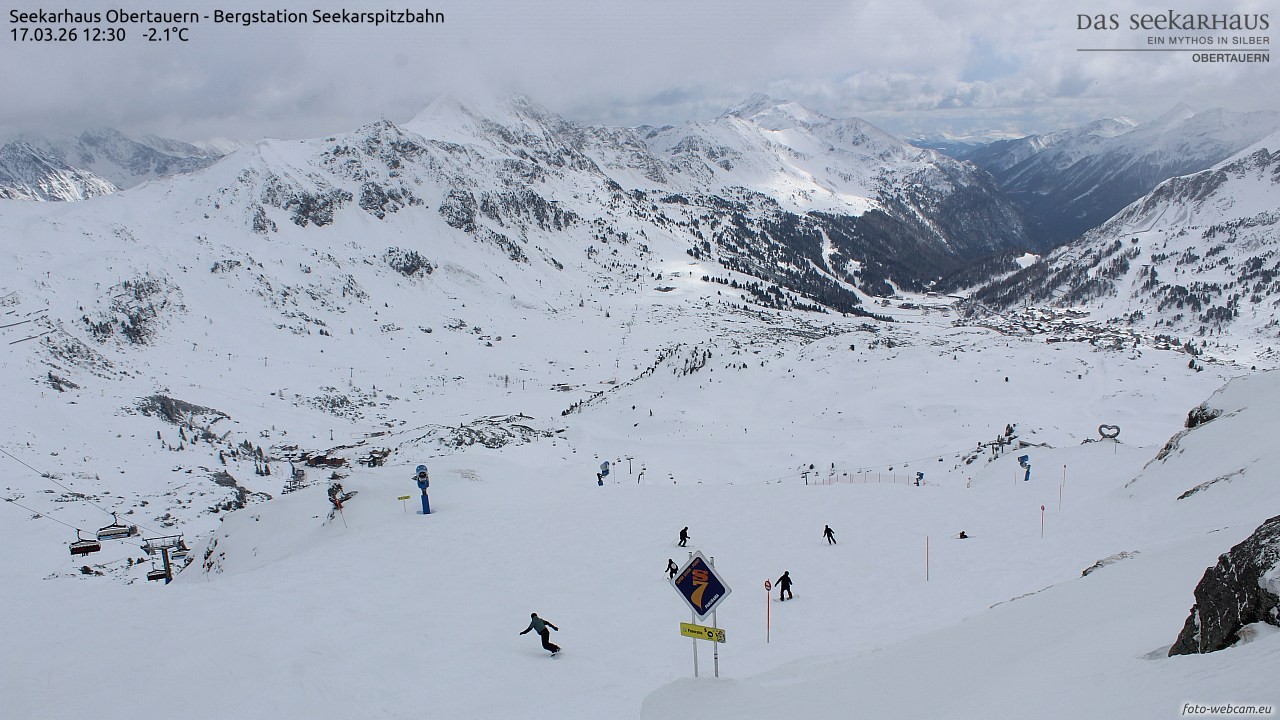 Archiv Foto Webcam Obertauern: Seekarspitz top station