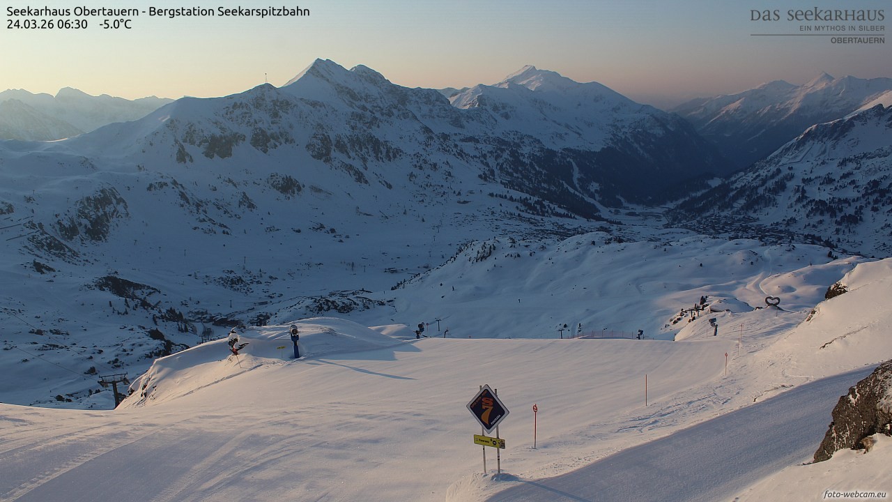 Archiv Foto Webcam Obertauern: Seekarspitz top station